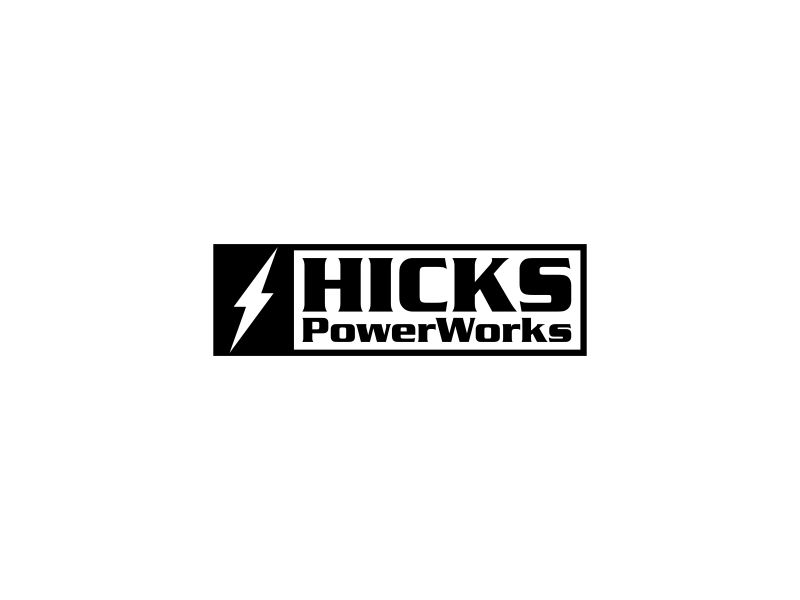 Hicks PowerWorks logo design by Snapp