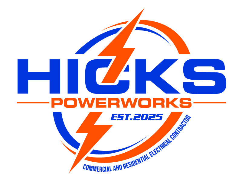 Hicks PowerWorks logo design by LogoQueen