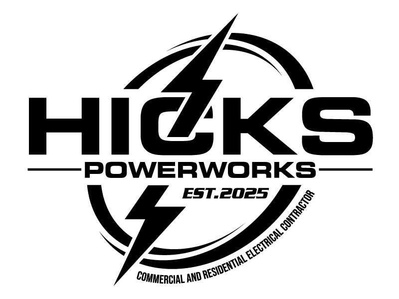 Hicks PowerWorks logo design by LogoQueen