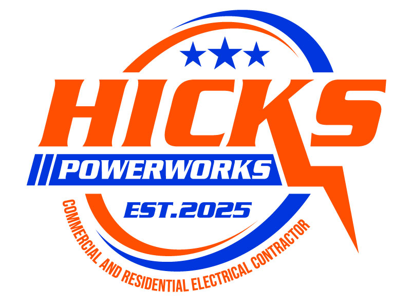 Hicks PowerWorks logo design by LogoQueen