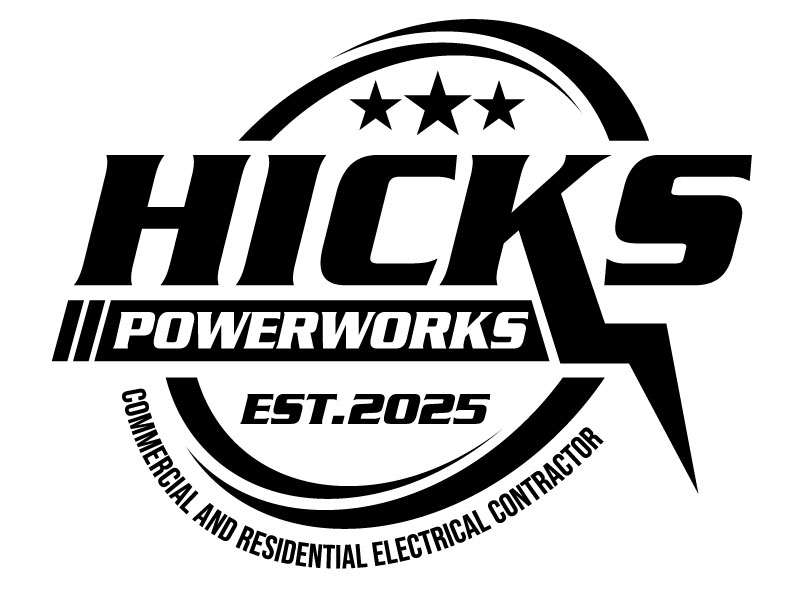 Hicks PowerWorks logo design by LogoQueen