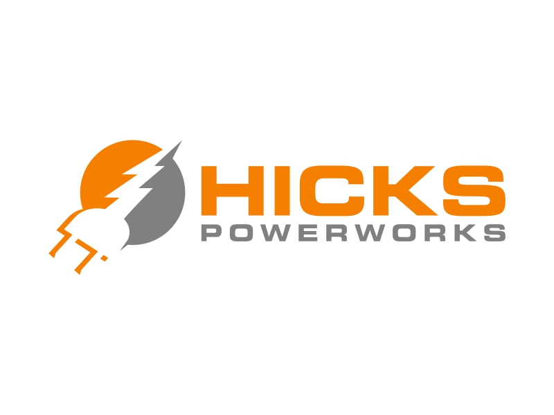 Hicks PowerWorks logo design by SelaArt
