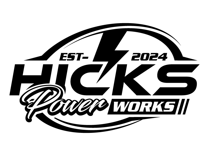 Hicks PowerWorks logo design by LogoQueen