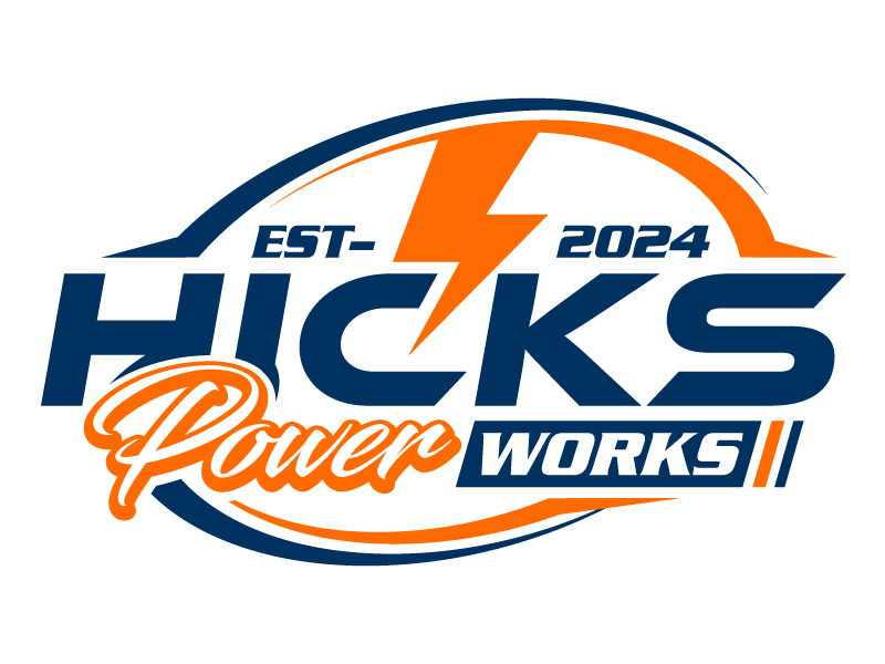 Hicks PowerWorks logo design by LogoQueen