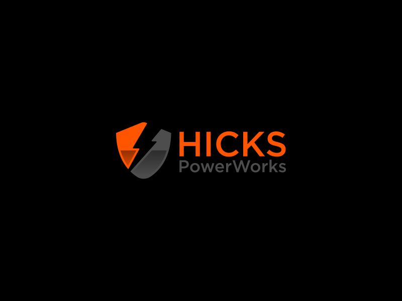 Hicks PowerWorks logo design by Snapp