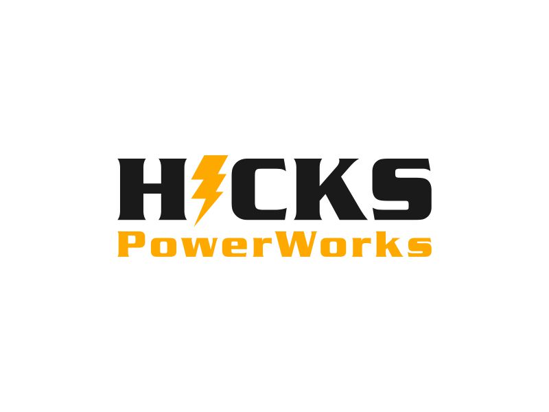 Hicks PowerWorks logo design by Franky.