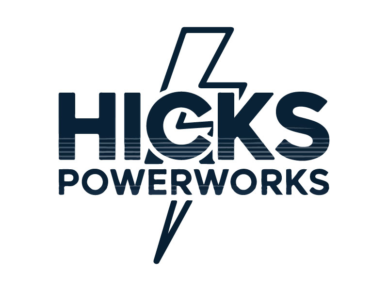 Hicks PowerWorks logo design by Bibek Nag