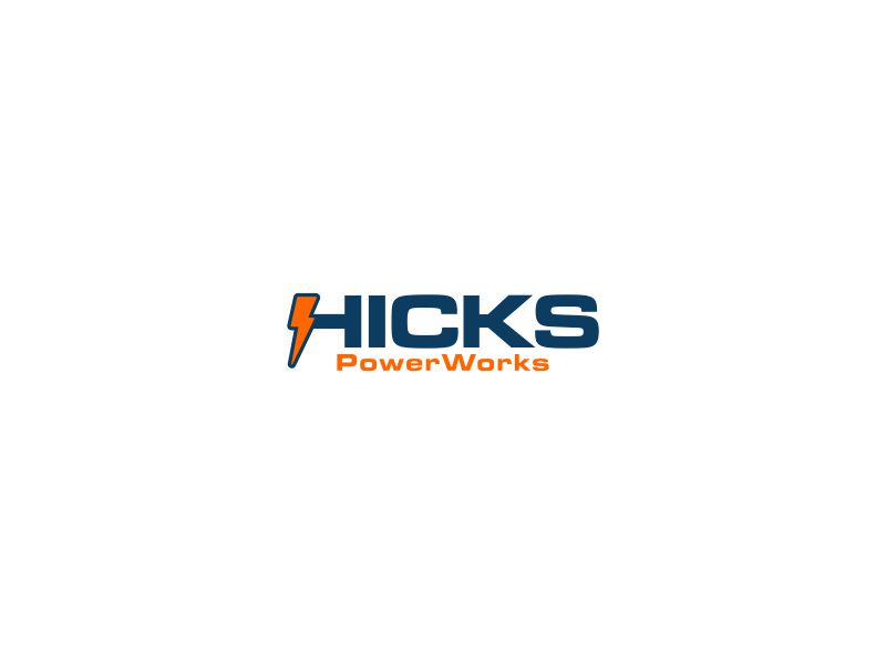 Hicks PowerWorks logo design by Snapp
