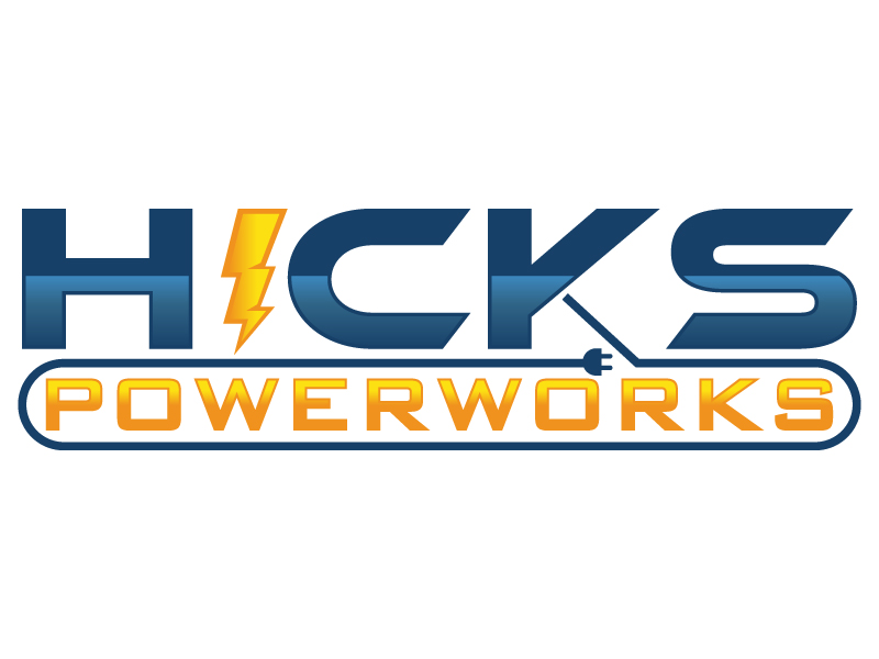 Hicks PowerWorks logo design by design_brush