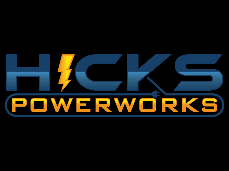 Hicks PowerWorks logo design by design_brush