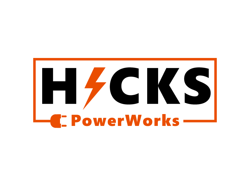 Hicks PowerWorks logo design by Marzuan