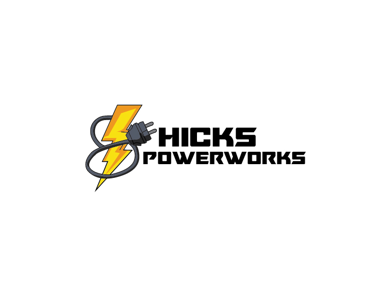 Hicks PowerWorks logo design by oindrila chakraborty