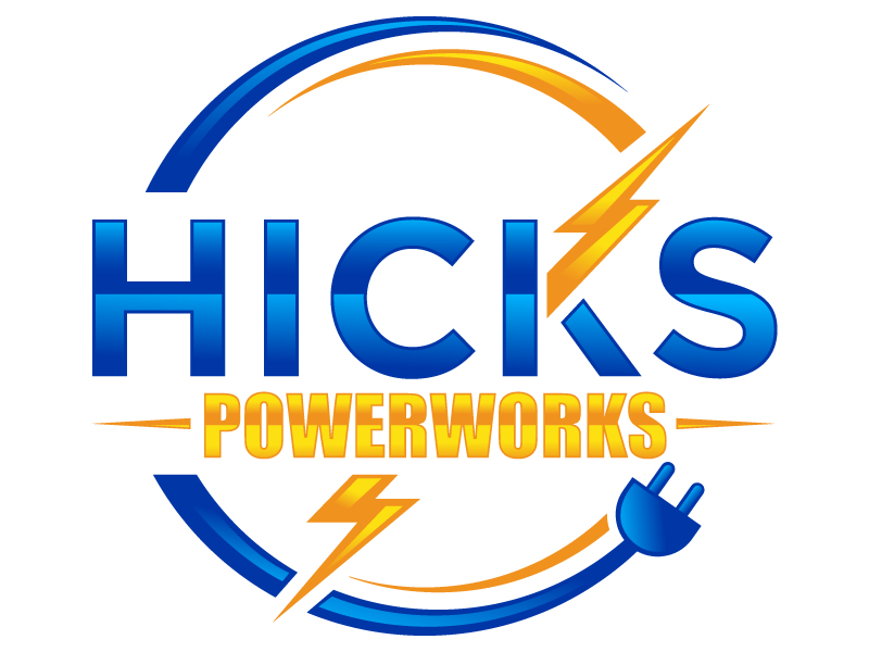Hicks PowerWorks logo design by design_brush
