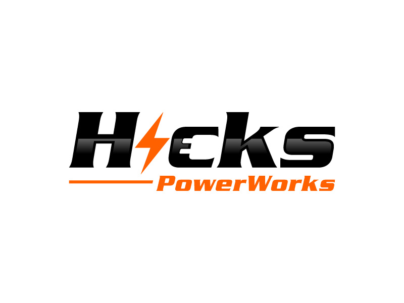 Hicks PowerWorks logo design by subrata