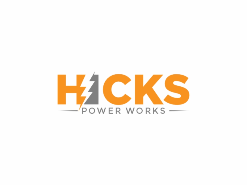 Hicks PowerWorks logo design by banaspati