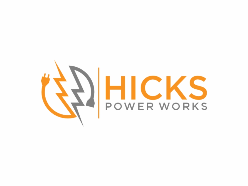 Hicks PowerWorks logo design by banaspati