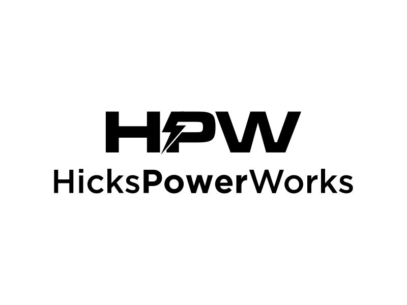 Hicks PowerWorks logo design by one