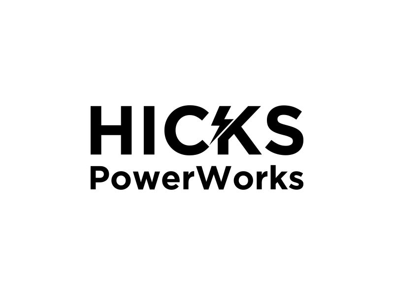 Hicks PowerWorks logo design by one