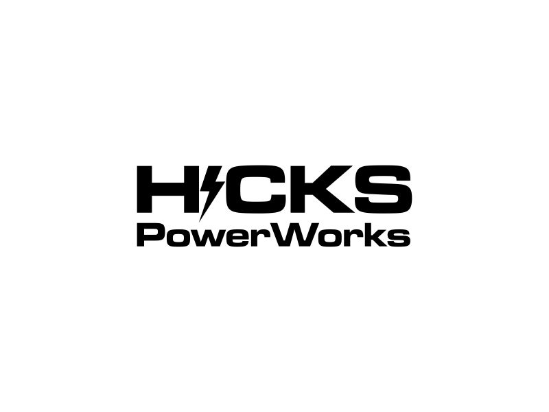 Hicks PowerWorks logo design by one