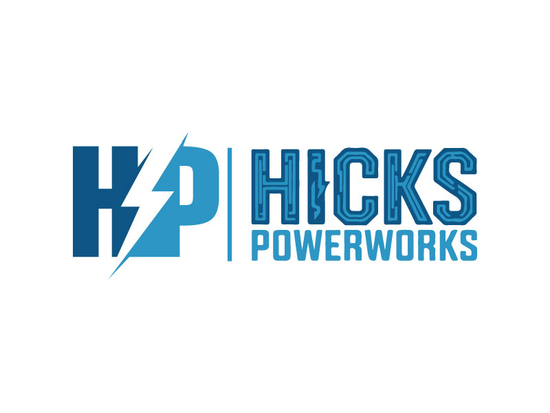 Hicks PowerWorks logo design by Rahul Biswas