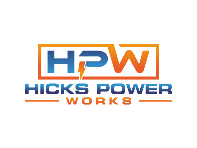 Hicks PowerWorks logo design by subrata