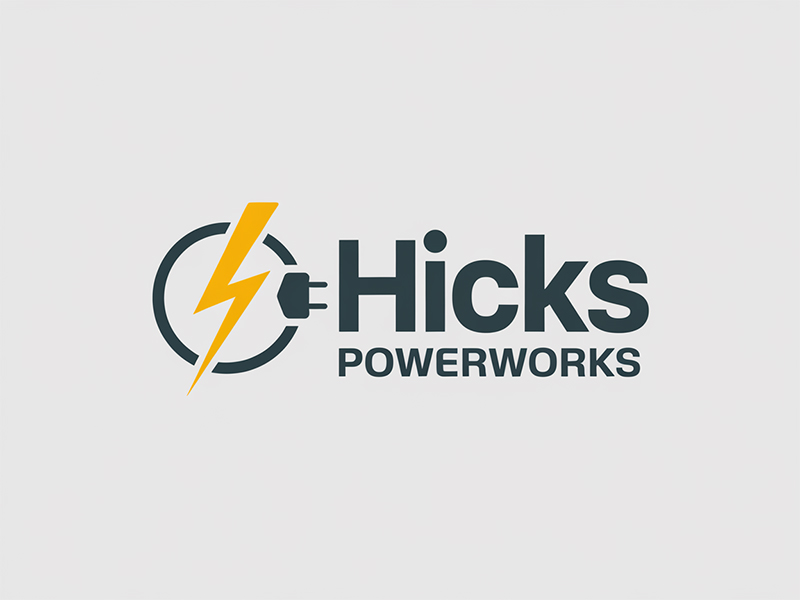 Hicks PowerWorks logo design by IamSoya