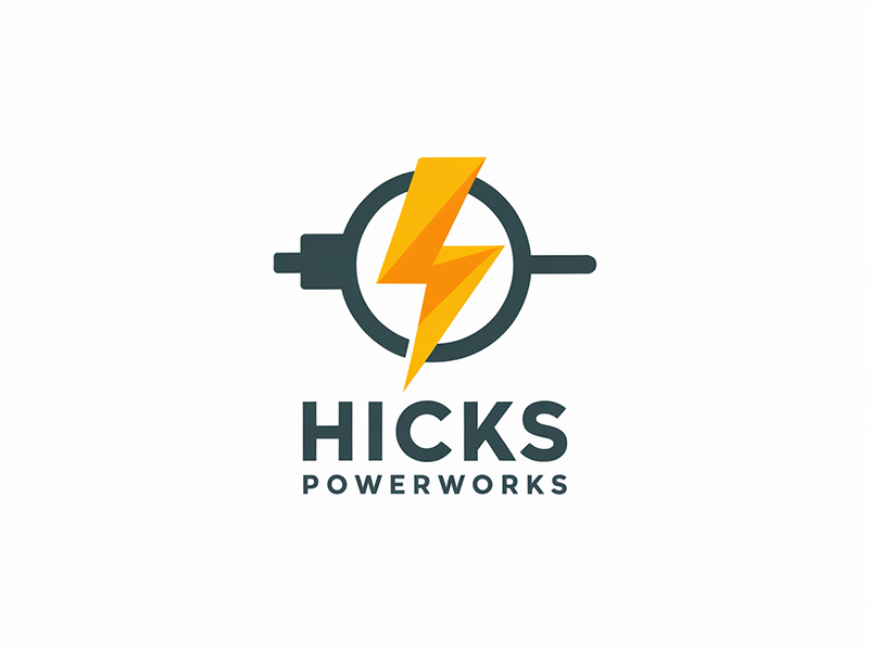 Hicks PowerWorks logo design by IamSoya