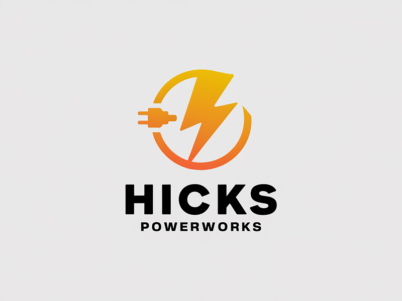 Hicks PowerWorks logo design by IamSoya