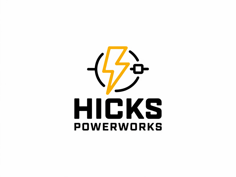 Hicks PowerWorks logo design by IamSoya