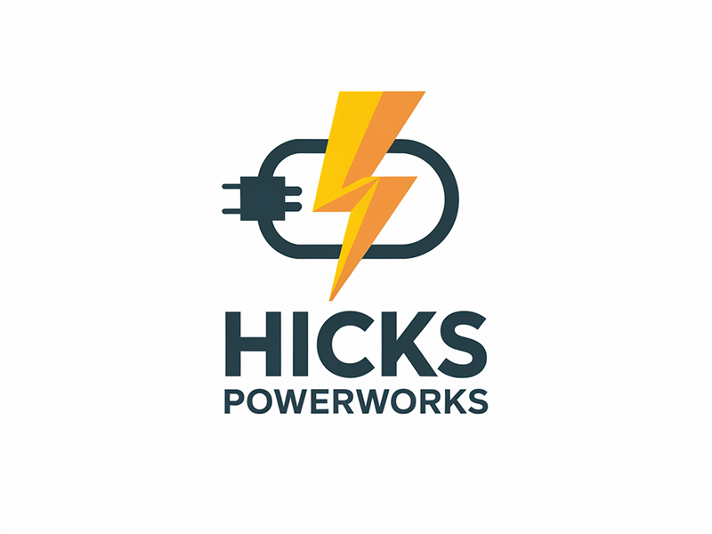 Hicks PowerWorks logo design by IamSoya