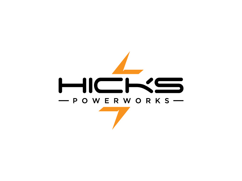 Hicks PowerWorks logo design by subrata