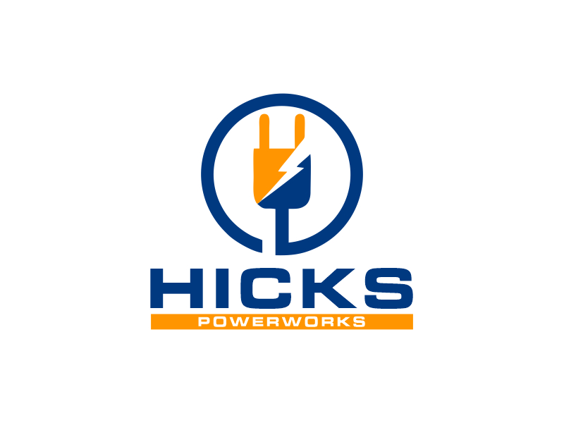 Hicks PowerWorks logo design by Gwerth