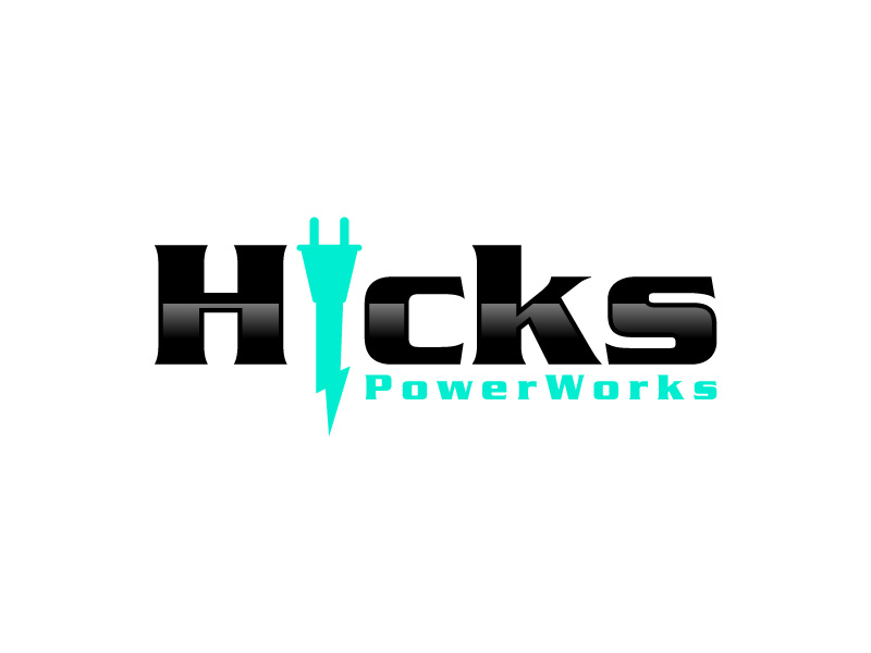 Hicks PowerWorks logo design by subrata
