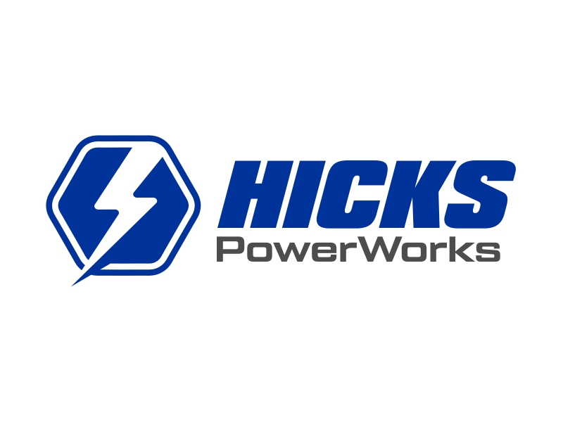 Hicks PowerWorks logo design by ekitessar