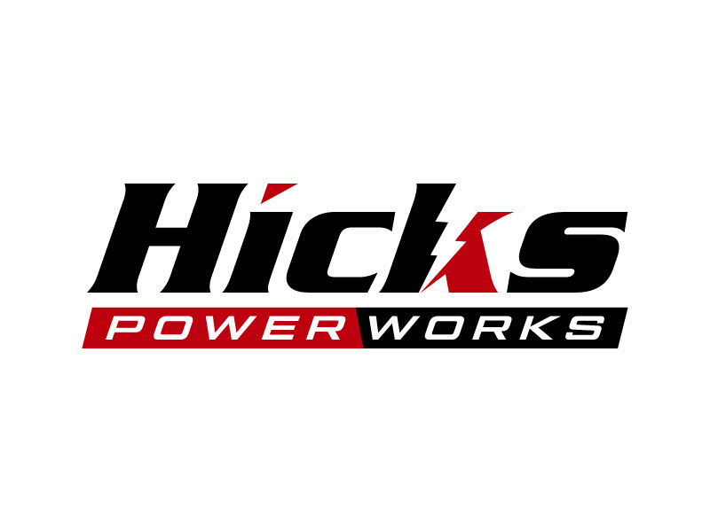 Hicks PowerWorks logo design by subrata