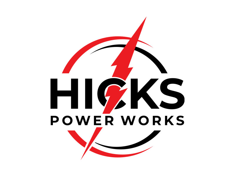 Hicks PowerWorks logo design by bluespix