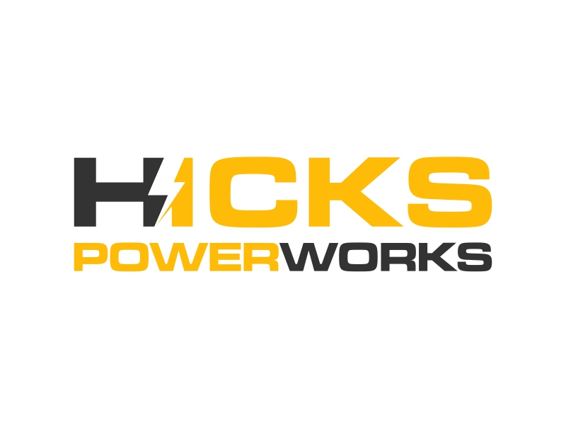 Hicks PowerWorks logo design by yunda