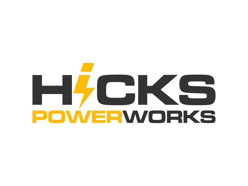Hicks PowerWorks logo design by yunda