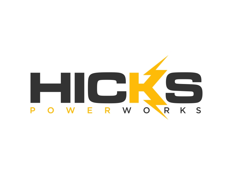 Hicks PowerWorks logo design by yunda