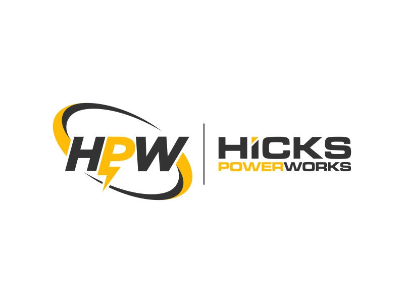 Hicks PowerWorks logo design by yunda