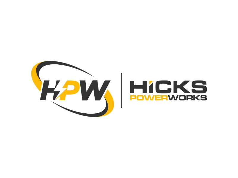 Hicks PowerWorks logo design by yunda