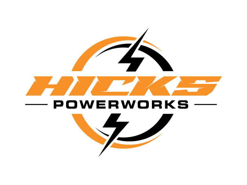 Hicks PowerWorks logo design by subrata