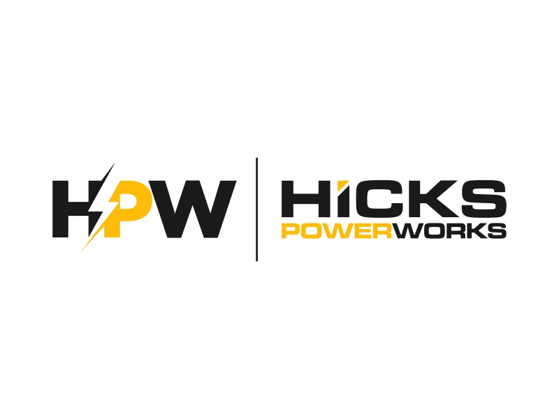 Hicks PowerWorks logo design by yunda