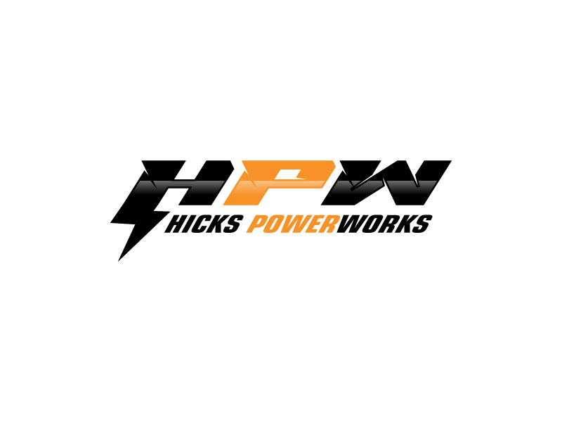 Hicks PowerWorks logo design by subrata