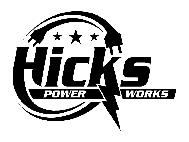 Hicks PowerWorks logo design by Gilate