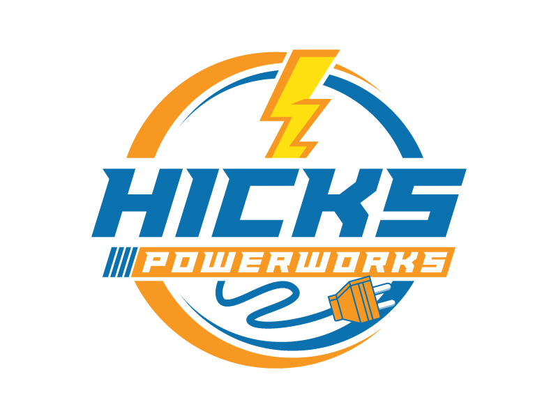 Hicks PowerWorks logo design by LogoQueen