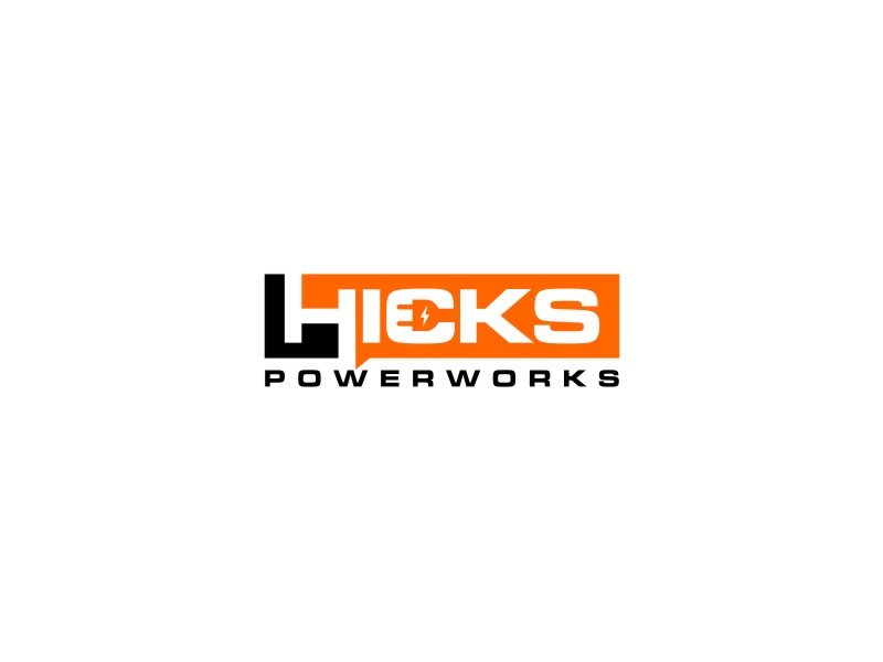 Hicks PowerWorks logo design by sheilavalencia