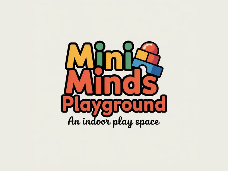 Mini Minds Playground               An indoor play space logo design by Michael Luutu