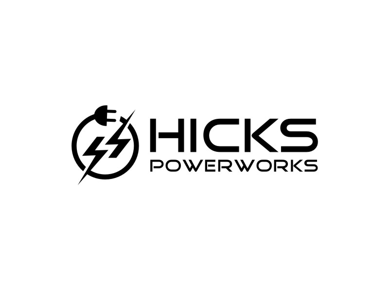 Hicks PowerWorks logo design by Neng Khusna