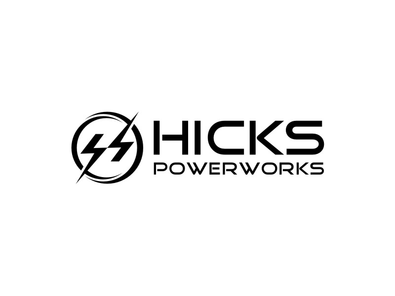 Hicks PowerWorks logo design by Neng Khusna
